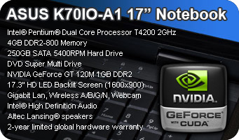 Asus K70IO-A1 Notebook